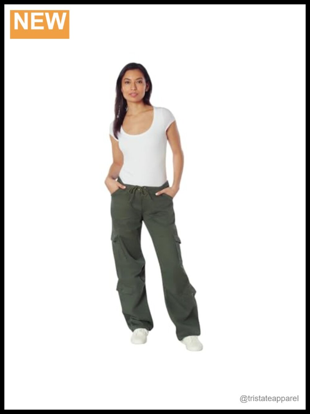 Vintage Paratrooper Fatigue Cargo Pants Drawstring Ankle Utility Work